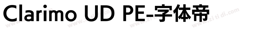 Clarimo UD PE字体转换